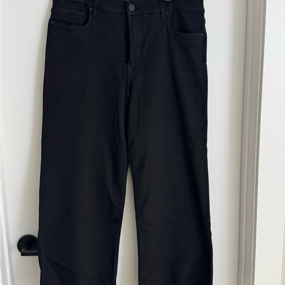Kut from the Kloth black Meg High Rise Wide Leg Jeans (12) - Picture 2 of 4